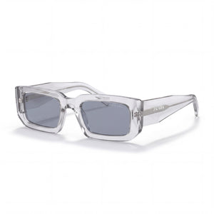 Prada 0PR 06YS Multicoloured Rectangle Sunglasses for Women, Gray lens
