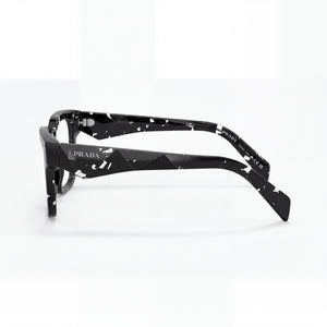 Prada 0PR A10V Rectangle Eyeglasses Men — side view, Multicoloured temples