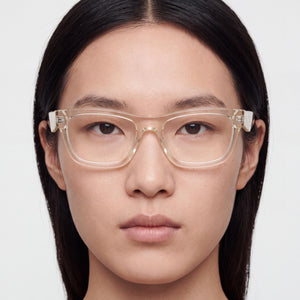 Prada 0PRB01V_19X1O1_5219 Rectangle Eyeglasses for Unisex — interior view, demo lenses