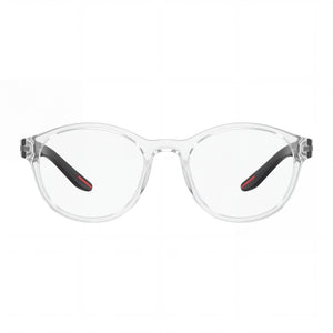 Prada 0PS 07PV 53 2AZ1O1 Oval Eyeglasses Unisex — front view, Clear demo lenses