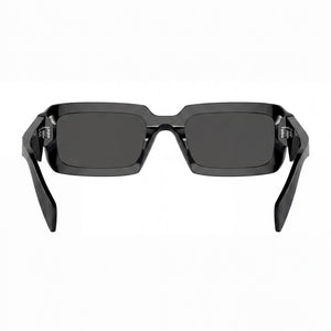 Prada PR 27ZS Rectangle Sunglasses Unisex — interior view, Dark Grey lens detail