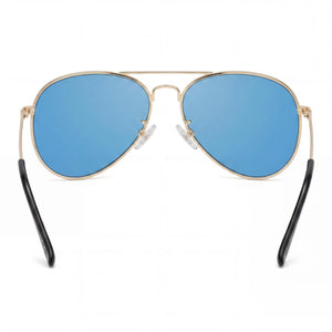 Prive Revaux Aviator Sunglasses for Women — interior view, Polycarbonate lens detail