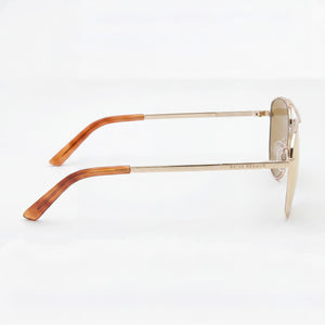 Privé Revaux Modern Aviator Sunglasses Unisex — side view, Non-Polarized Gold lens