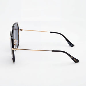 Privé Revaux No Concept Square Sunglasses Unisex — side view, Non-Polarized Grey lens