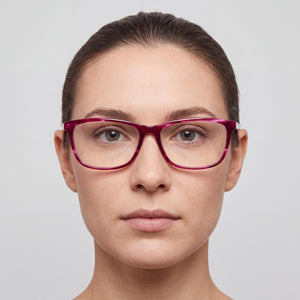 Puma Optical Frames Rectangle Eyeglasses for Unisex — interior view, Plastic demo lenses