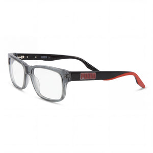 Puma Pu0306o Grey Rectangle Eyeglasses Unisex, Plastic frame