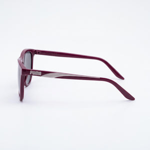 Puma PU0345S Cat Eye Sunglasses Women — side view, Non-Polarized Red lens