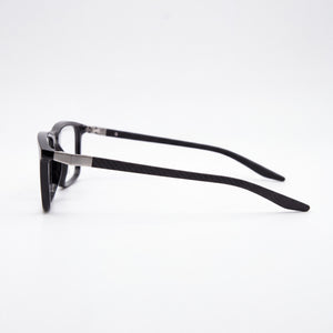 Puma Pu0418o Rectangle Eyeglasses Men — side view, Black Composite temples