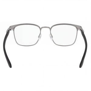 Puma Pu0420o-003 Rectangle Eyeglasses Unisex — side view, Silver Acetate temples