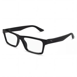 Puma Pu0487o-001 Black Rectangle Eyeglasses Unisex, Acetate frame