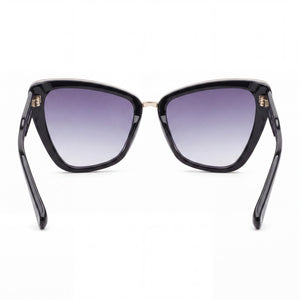 QUAY AUSTRALIA Cat Eye Sunglasses for Women — interior view, Non-Polarized lens detail