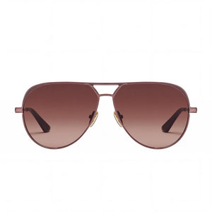 QUAY AUSTRALIA Aviator Sunglasses for Women — front view, Plastic frame