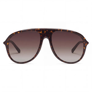QUAY AUSTRALIA Aviator Sunglasses for Women — front view, Injection frame