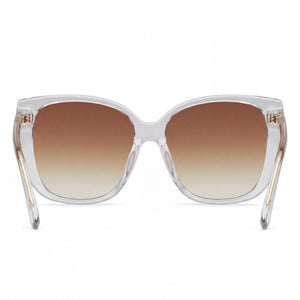 QUAY AUSTRALIA Modern Rectangle Sunglasses for Women — interior view, Non-Polarized lens detail