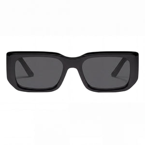 QUAY AUSTRALIA Tell Me More Rectangle Sunglasses for Women — front view, Acetate frame