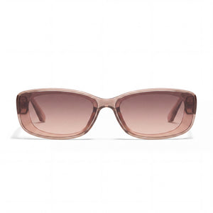 QUAY AUSTRALIA Vibe Check Oval Sunglasses for Women — front view, Injection frame