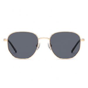 Quay Big Time Round Sunglasses Unisex — front view, Plastic frame