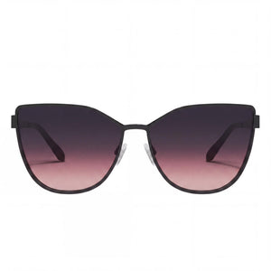 QUAY In Pursuit Cat Eye Sunglasses for Women — front view, Plastic frame