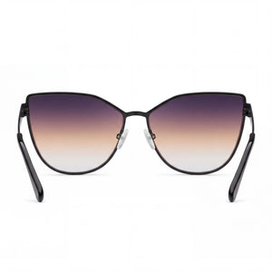 Quay In Pursuit Cat Eye Sunglasses for Women — front view, Metal frame