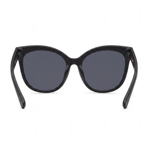 Quay It's My Way Cat Eye Sunglasses Women — side view, Non-Polarized Smoke lens