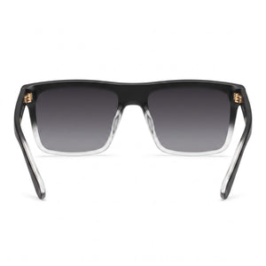 Quay Let It Run Square Sunglasses for Men — interior view, Polarized lens detail