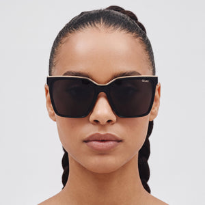 Quay Level Up Black Sunglasses Women — lifestyle wear, road trips and long drives