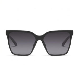 Quay Level Up Remixed Square Sunglasses for Women — front view, Combination frame