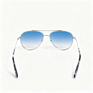 Rag & Bone Modern Aviator Sunglasses for Women — front view, Stainless Steel frame