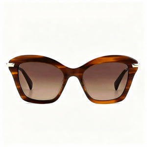 Rag & Bone Modern Heritage Cat Eye Sunglasses for Women — front view, Acetate frame