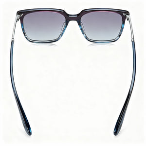 Rag & Bone Modern Square Sunglasses Women — side view, Non-Polarized Grey lens