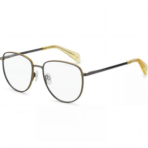 Rag & Bone RNB 7017 Silver Round Eyeglasses for Women frame
