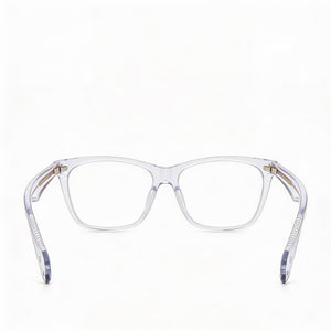 Rag & Bone RNB3013 Square Eyeglasses Women — side view, Transparent Plastic temples