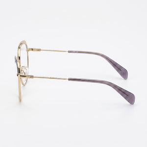 Rag & Bone Rnb3030/G Oval Eyeglasses for Women — front view, Metal