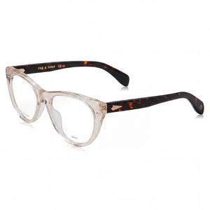 Rag & Bone RNB3054 Transparent Cat Eye Eyeglasses for Women, Acetate frame