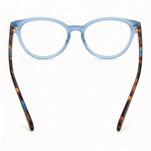 Rag & Bone Rnb3062 Oval Eyeglasses for Women — interior view, Polycarbonate demo lenses