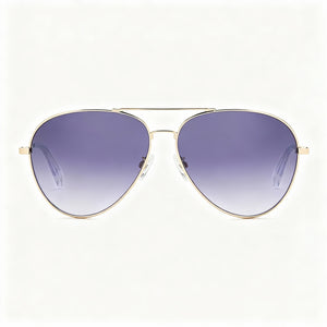 Rag & Bone RNB5052/G/S Aviator Sunglasses Unisex — side view, Non-Polarized Grey lens