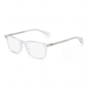 Rag & Bone RNB7016 Transparent Rectangle Eyeglasses for Men, Acetate frame