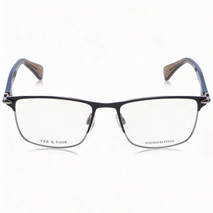 Rag & Bone RNB7046 Rectangle Eyeglasses for Women — front view, Alloy Steel