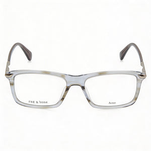 Rag & Bone Rnb7050 Rectangle Eyeglasses for Men — front view, Acetate