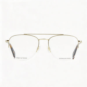 Rag & Bone Rnb7054/g Aviator Eyeglasses for Men — front view, polycarbonate