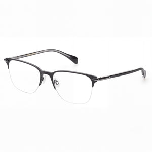 Rag & Bone 103311 Black Square Eyeglasses for Men, Metal frame