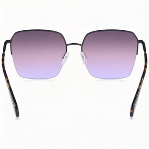 Rag & Bone Square Sunglasses Women — side view, Non-Polarized Brown lens