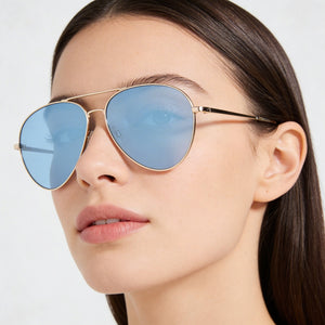 Rag & Bone Classic Gold Sunglasses Women — lifestyle wear, travel and sunny destinations