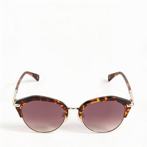 Rag & Bone Modern Heritage Round Sunglasses for Women — front view, Stainless Steel frame