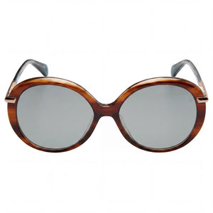 Rag & Bone Modern Heritage Round Sunglasses for Women — front view, Acetate frame