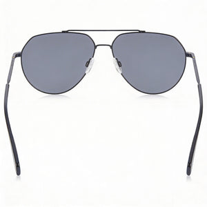 Rag & Bone Modern Aviator Sunglasses Unisex — side view, Non-Polarized Gold Black lens
