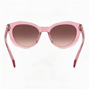 Rag & Bone Oval Sunglasses Women — side view, Non-Polarized Brown Shaded lens