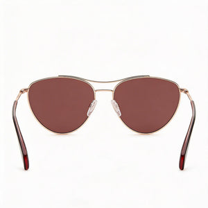 Rag & Bone Aviator Sunglasses for Women — interior view, Non-Polarized lens detail