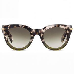 Rag & Bone Rnb 1015/S Oval Sunglasses for Women — front view, Metal frame