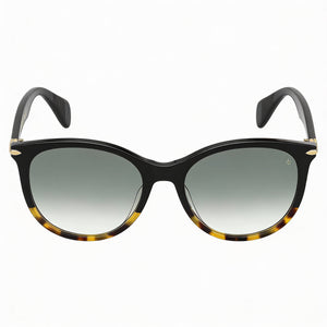 Rag & Bone Rnb 1020/S Oval Sunglasses for Women — front view, Acetate frame